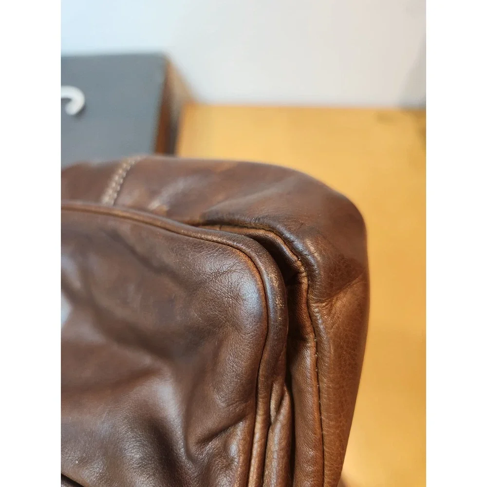 Vintage BREE Brown Leather Mini Crossbody Bag 6x8x2
